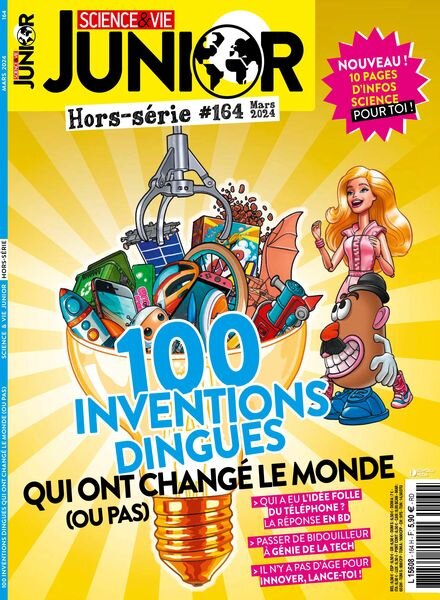 Science & Vie Junior – Hors-Serie N 164 – Mars 2024 Cover