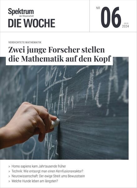 Spektrum Die Woche – 9 Februar 2024 Cover