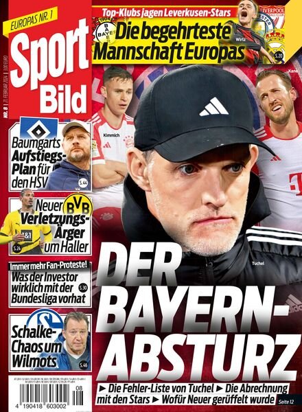 Sport Bild – 21 Februar 2024 Cover