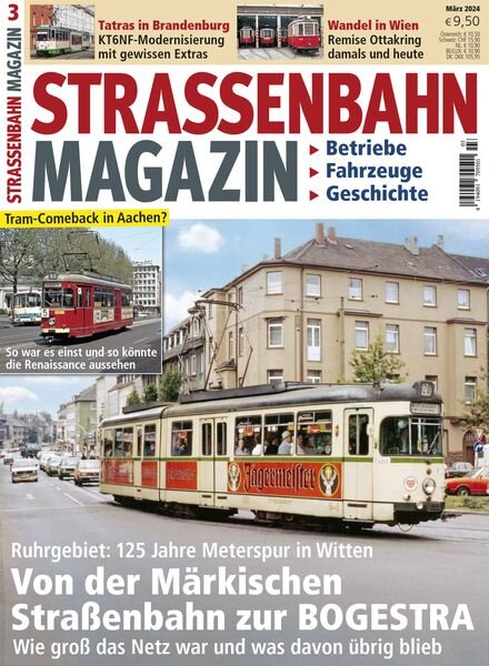 Strassenbahn Magazin – Marz 2024 Cover