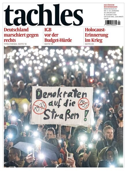 Tachles – 26 Januar 2024 Cover