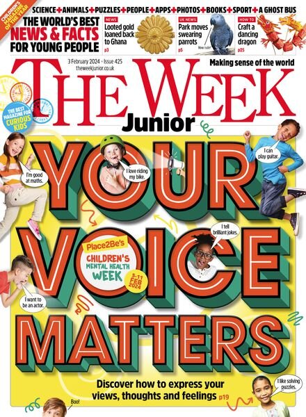 The Week Junior UK – Issue 425 – 3 February 2024 Cover