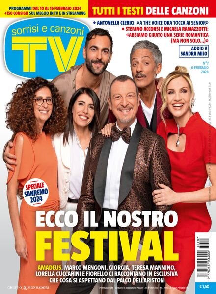 TV Sorrisi e Canzoni – 6 Febbraio 2024 Cover