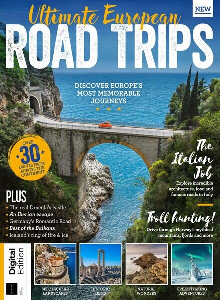 Ultimate European Road Trips – 1st Edition – February 2024 Cover