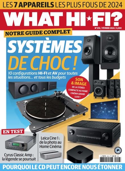 What Hifi France – Fevrier 2024 Cover