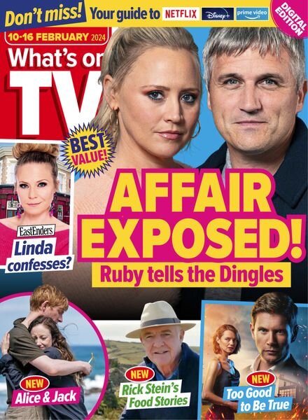 What’s on TV – 10 February 2024 Cover