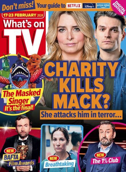 What’s on TV – 17 February 2024 Cover