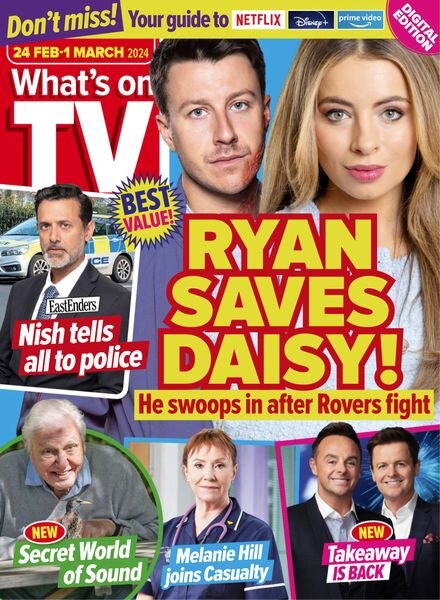 What’s on TV – 24 February 2024 Cover
