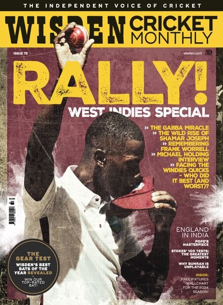 Wisden Cricket Monthly – Issue 75 – February 2024 Cover