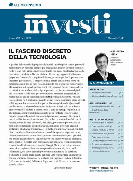 Altroconsumo Investi – 5 Marzo 2024 Cover