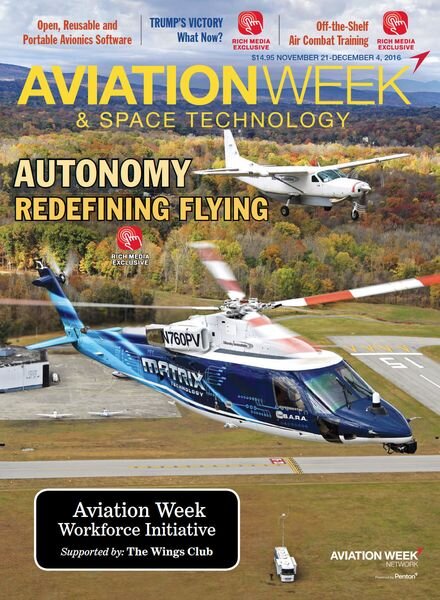 Aviation Week & Space Technology – 21 November – 4 Dcember 2016 Cover