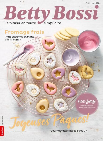 Betty Bossi edition francaise – Mars 2024 Cover