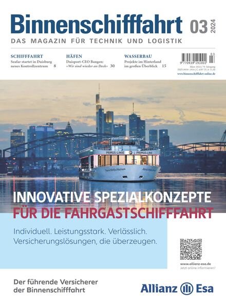 Binnenschifffahrt – Marz 2024 Cover