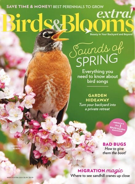 Birds and Blooms Extra – March 2024 Cover