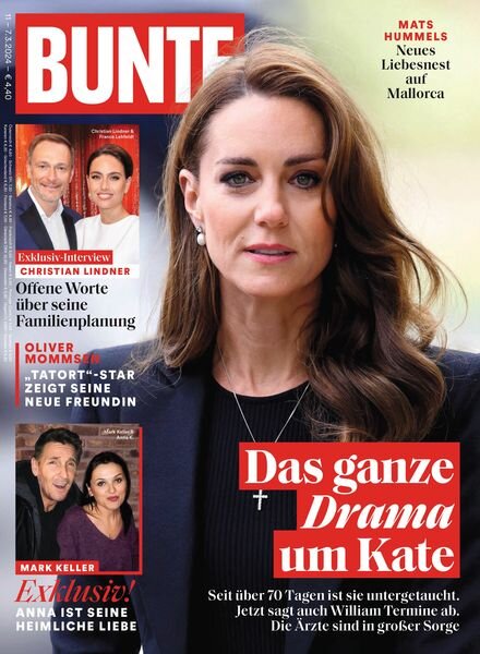 Bunte – 7 Marz 2024 Cover