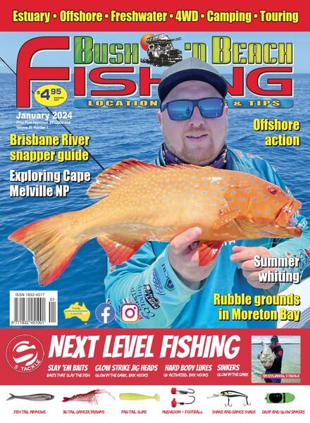 Bush ‘n Beach Fishing Magazine – January 2024 Cover