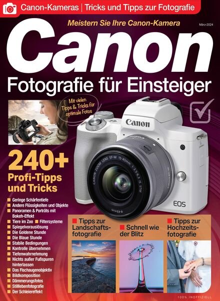 Canon-Fotografie fur Einsteiger – Marz 2024 Cover
