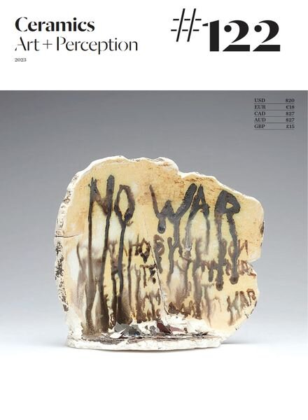 Ceramics Art + Perception – Issue 122 2023 Cover