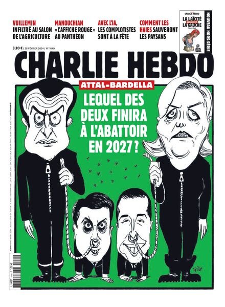 Charlie Hebdo – 28 Fevrier 2024 Cover