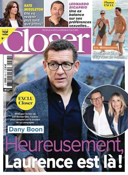 Closer France – 8 Mars 2024 Cover