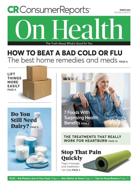 Consumer Reports on Health – March 2024 Cover