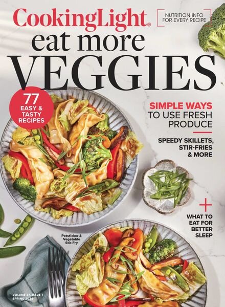 Cooking Light – Eat More Veggies – Spring 2024 Cover