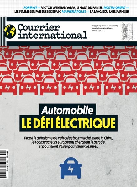 Courrier International – 29 Fevrier 2024 Cover