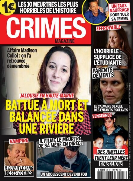 Crimes Magazine – Mars-Avril-Mai 2024 Cover