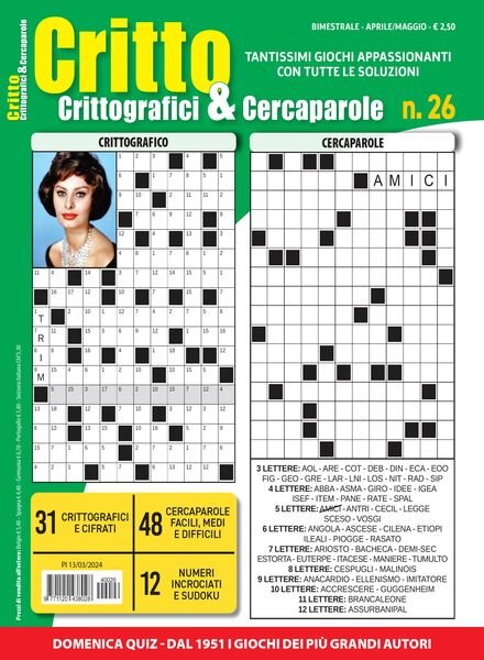 Crittografici – Aprile-Maggio 2024 Cover