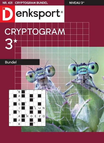 Denksport Cryptogrammen 3 bundel – 8 Maart 2024 Cover