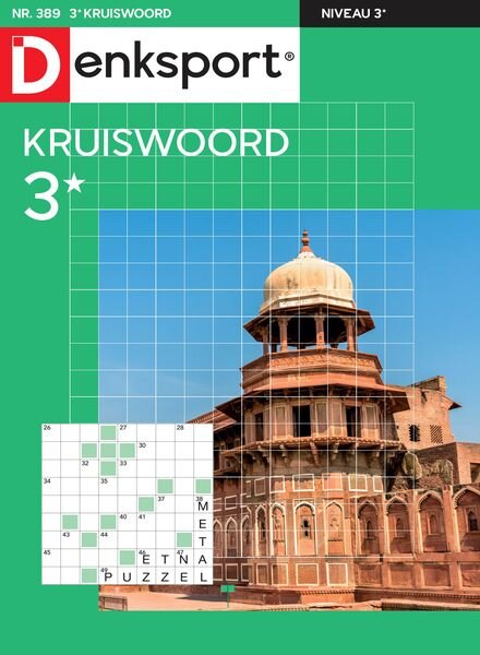 Denksport Kruiswoord 3 – 21 Maart 2024 Cover