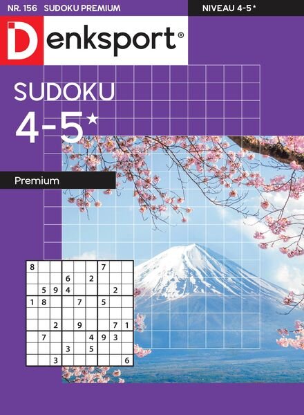 Denksport Sudoku 4-5 premium – 12 Maart 2024 Cover