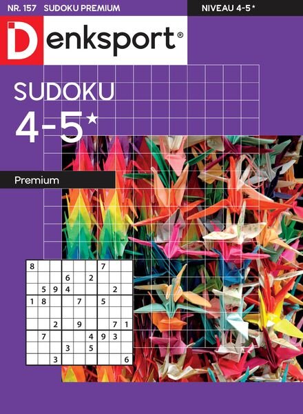 Denksport Sudoku 4-5 premium – 14 Maart 2024 Cover
