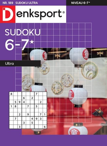 Denksport Sudoku 6-7 ultra – 21 Maart 2024 Cover