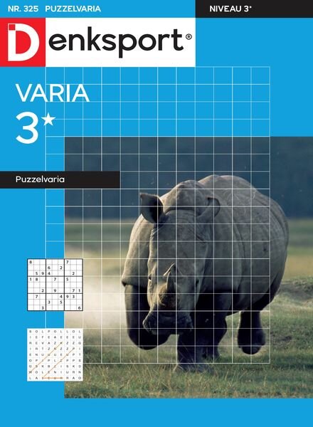 Denksport Varia 3 Puzzelvaria – 14 Maart 2024 Cover