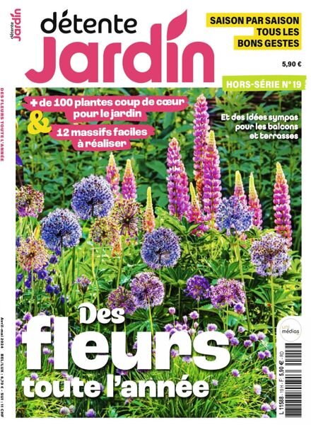 Detente Jardin – Hors-Serie N 19 – Avril-Mai 2024 Cover
