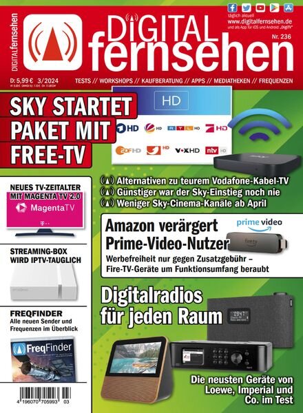 Digital Fernsehen – Marz 2024 Cover