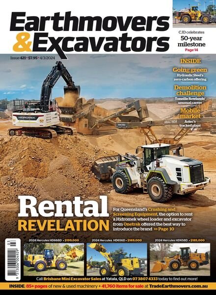 Earthmovers & Excavators – Issue 421 – March 2024 Cover