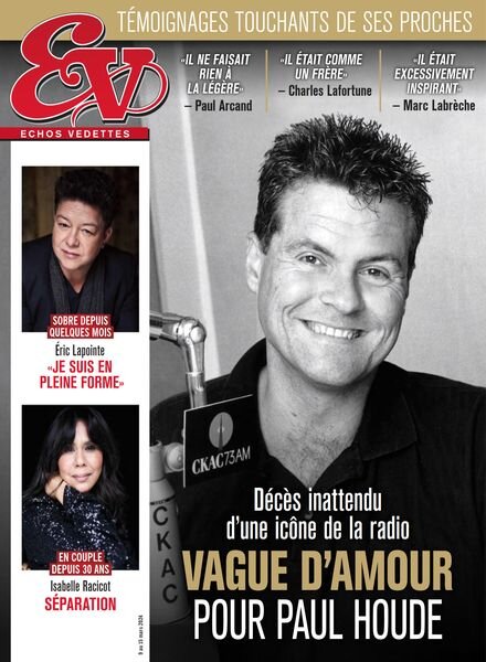 echos Vedettes – 9 Mars 2024 Cover