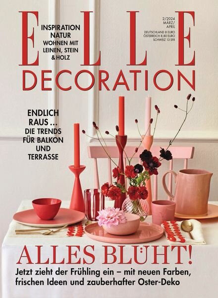 Elle Decoration Germany – Marz-April 2024 Cover