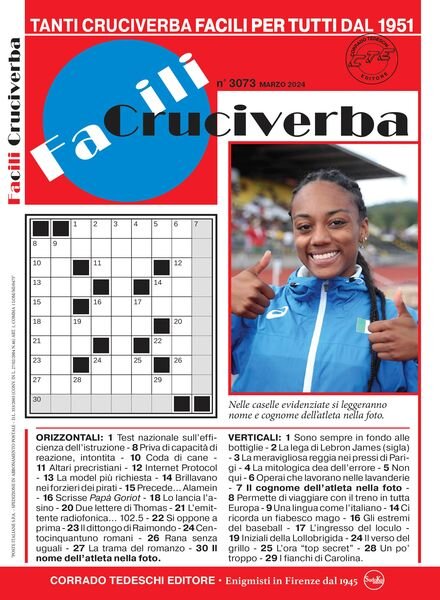Facili Cruciverba – Marzo 2024 Cover