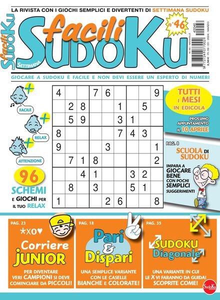Facili Sudoku – Marzo 2024 Cover