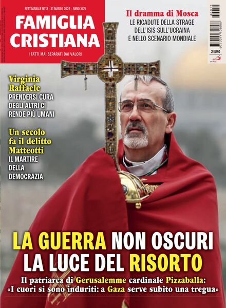 Famiglia Cristiana – 31 Marzo 2024 Cover
