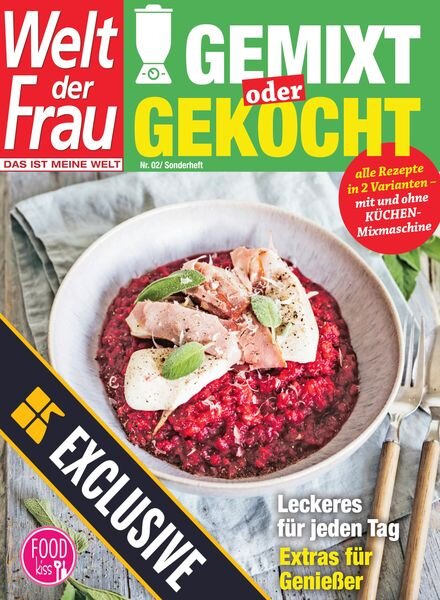 FOODkiss Welt der Frau Sonderheft – 2 Marz 2024 Cover