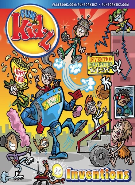 Fun For Kidz Magazine – Inventions – March-April 2024 Cover
