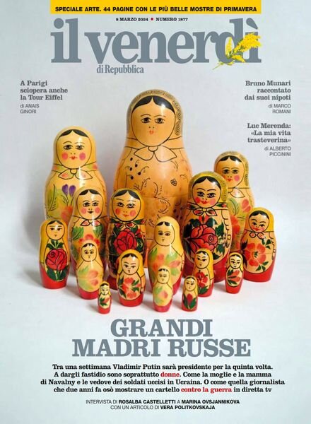 Il Venerdi di Repubblica – 8 Marzo 2024 Cover