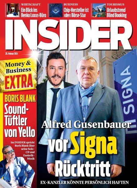 Insider Austria – 28 Februar 2024 Cover