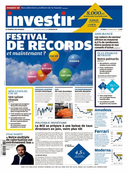 Investir – 9 Mars 2024 Cover