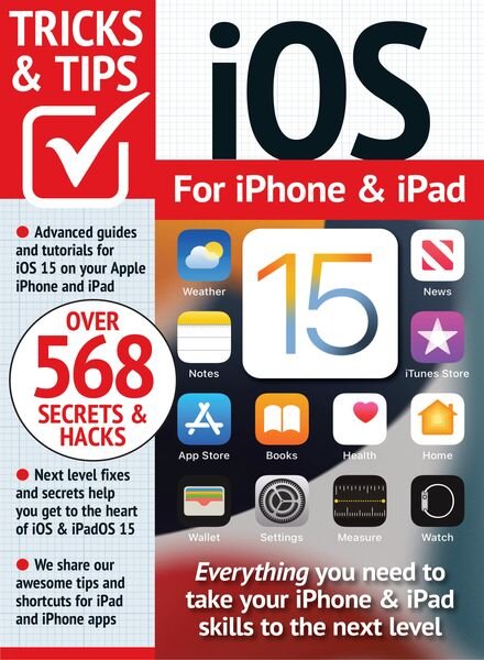 iOS 15 For iPhone & iPad Tricks and Tips – February 2024 Cover
