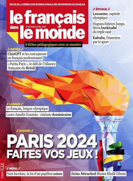 Le francais dans le monde – Mars-Avril 2024 Cover